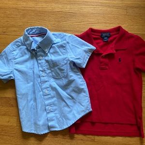 3T boys dress shirts Ralph Lauren polo - French toast buttonup
